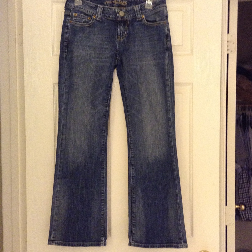 American Eagle Boyfriend 77 dark denim jeans